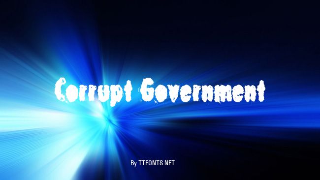 Corrupt Government example